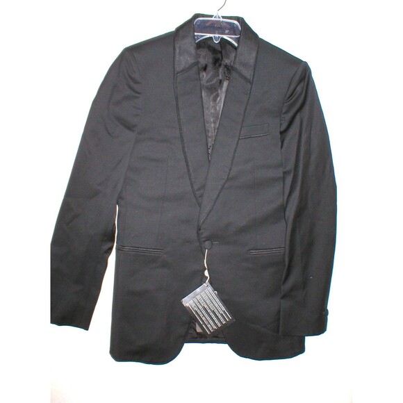 NWT Roberto Cavalli Blazer Jacket 14 Black Wool New Italy Designer Womens Beads - Picture 1 of 6